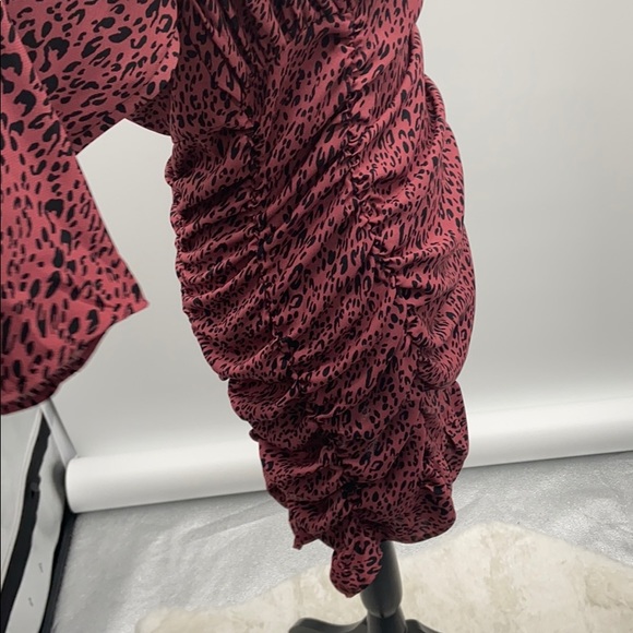 Zara bloggers fave animal print draped mini dress - Picture 7 of 16